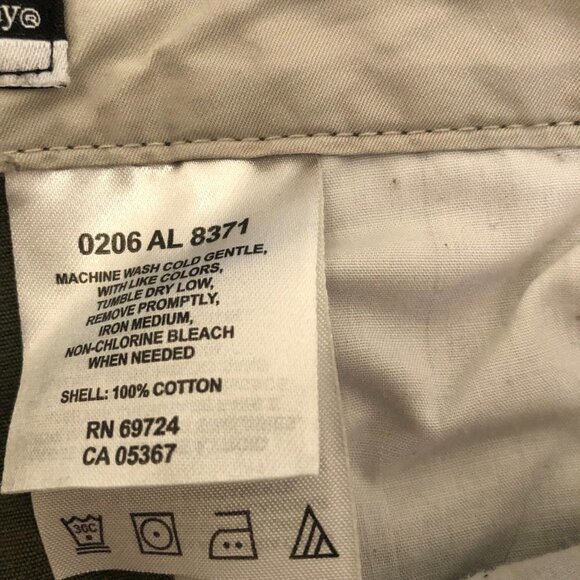 Columbia Chino Pants Womens Sz 10 Army Green Mid Rise - Picture 8 of 11